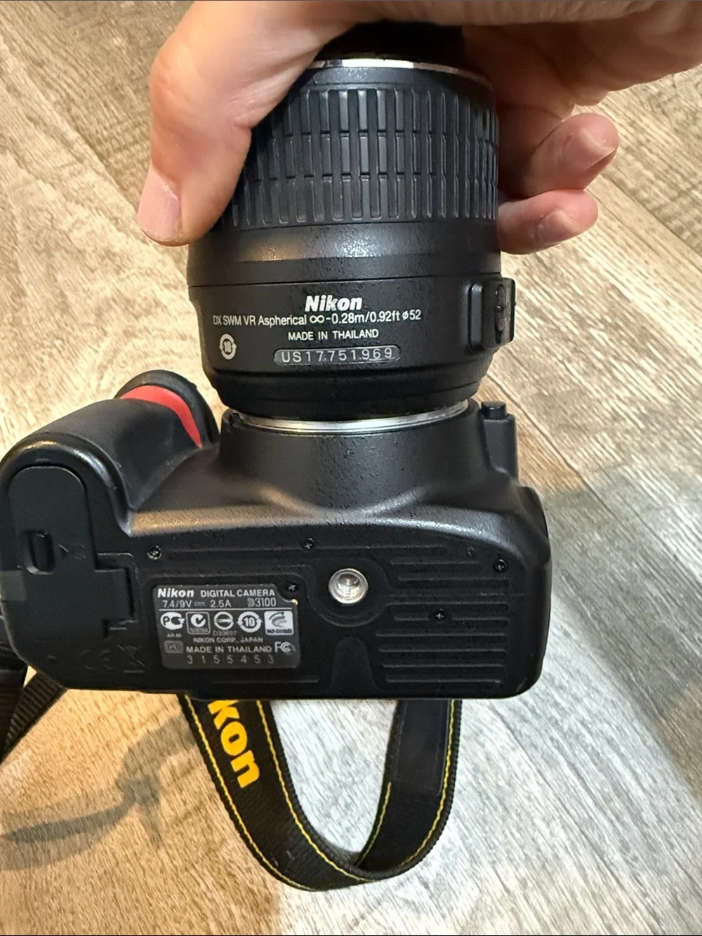 Nikon D3100 DSLR camera